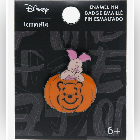 Disney Accessories - Loungefly Disney Winnie The Pooh Piglet Pumpkin Enamel Pin, NWT.